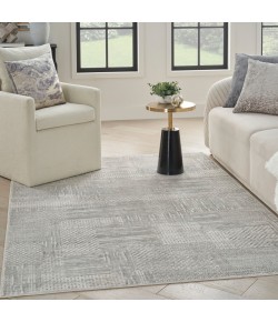 Nourison Glam Silver Grey GLM09 3 ft. 11 in. X 5 ft. 11 in. Rect. Rug