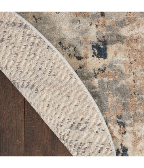 Nourison Concerto Beige Grey CNC01 6 ft. X 9 ft. Oval Rug