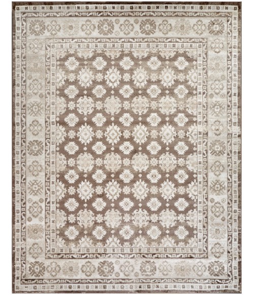 Nourison Dekor Ivory Brown DEK02 7 ft. 10 in. X 9 ft. 10 in. Rect. Rug