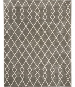 Nourison Geometric Shag Silver GOS01 7 ft. 10 in. X 9 ft. 10 in. Rect. Rug