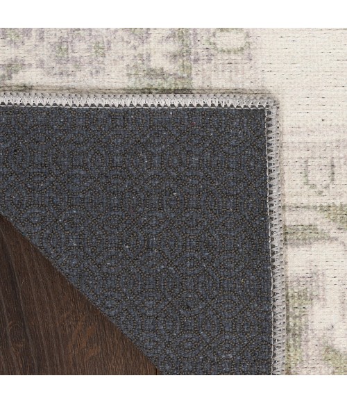 Nourison Vintage Washables Green VWS08 5 ft. 3 in. X 7 ft. 3 in. Rect. Rug