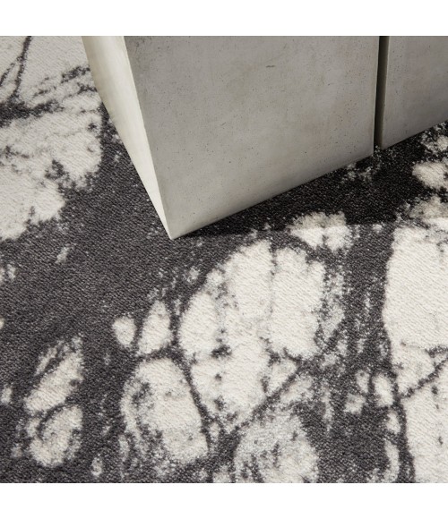 Calvin Klein CK011 Verdant Ivory Charcoal VRD05 8 ft. X 10 ft. Rect. Rug