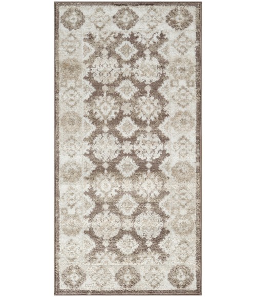 Nourison Dekor Ivory Brown DEK02 2 ft. X 4 ft. Rect. Rug