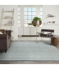 Nourison Positano Aqua Ivory POS03 9 ft. X 12 ft. Rect. Rug