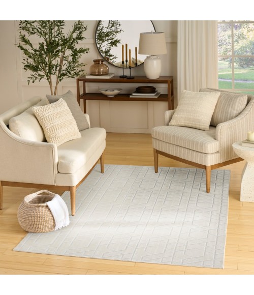 Nourison Washable Charm Ivory WCH01 6 ft. X 9 ft. Rect. Rug
