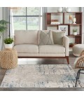 Nourison Concerto Ivory Grey Blue CNC01 5 ft. X Square Rug
