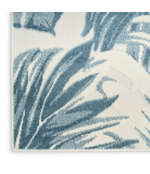 Nourison Aloha Ivory Blue ALH43 3 ft. 6 in. X 5 ft. 6 in. Rect. Rug