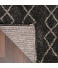 Nourison Geometric Shag Charcoal GOS01 5 ft. 3 in. X 7 ft. 3 in. Rect. Rug