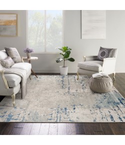 Nourison Concerto Ivory Grey Blue CNC01 10 ft. X Square Rug