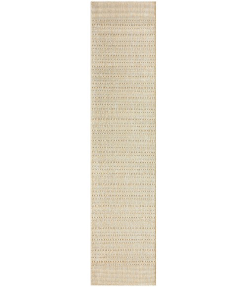 Nourison Tulum Cream TLM01 2 ft. 2 in. X 10 ft. Rect. Rug