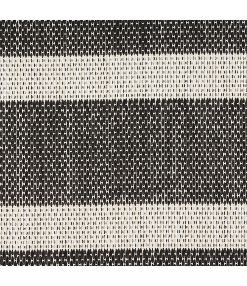 Nourison Positano Black Ivory POS03 2 ft. X 6 ft. Rect. Rug