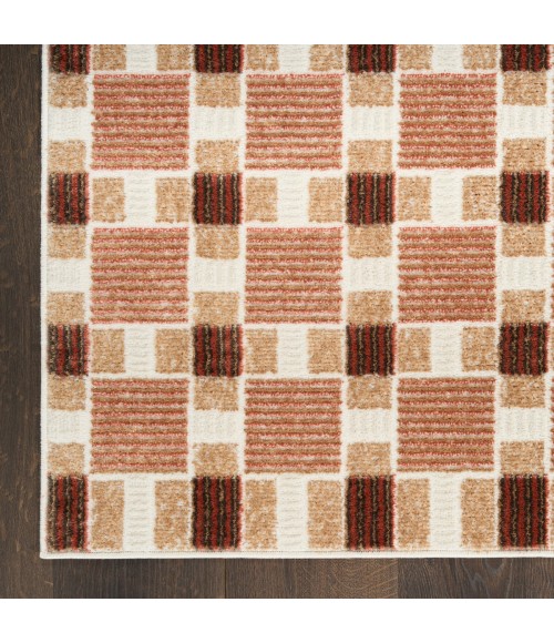 Nourison Nordic Rust NRC14 2 ft. X 6 ft. Rect. Rug