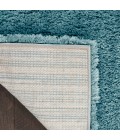 Nourison Luxurious Shag Aqua LXR05 5 ft. 3 in. X 7 ft. 3 in. Rect. Rug