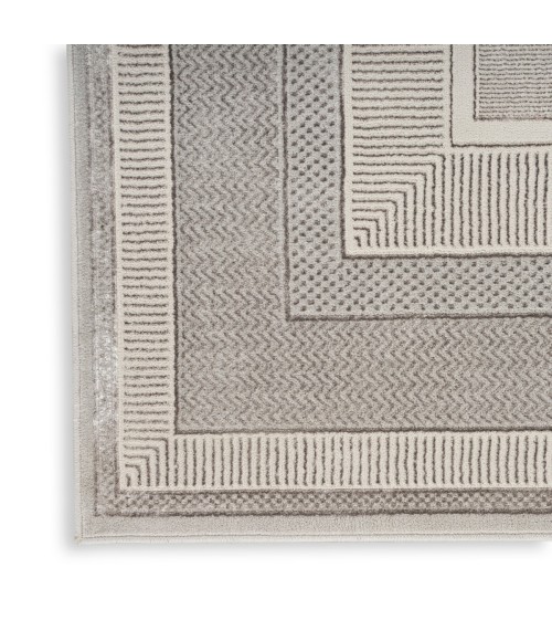Nourison Glam Silver GLM07 3 ft. 11 in. X 5 ft. 11 in. Rect. Rug