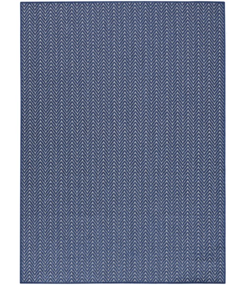 Nourison Horizon Indoor/Outdoor Navy HOZ02 4 ft. X 6 ft. Rect. Rug