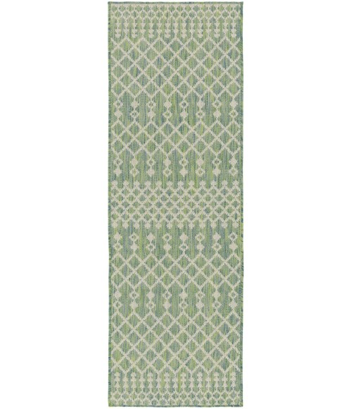 Nourison Positano Blue Green POS02 2 ft. 2 in. X 8 ft. Rect. Rug