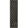 Nourison Geometric Shag Charcoal GOS01 2 ft. 2 in. X 7 ft. 6 in. Rect. Rug