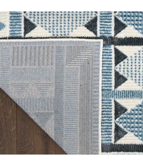 Nourison Nordic Blue NRC06 5 ft. X 7 ft. Rect. Rug