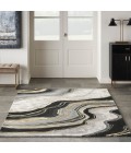 Nourison Prismatic Charcoal Grey Rug PRS31 6 ft. X 8 ft. Rect. - Rugs Town Nourison Prismatic Charcoal Grey PRS31 6 ft. X 8 ft. Rect. Rug