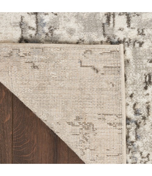 Nourison Concerto Ivory Blue Grey CNC01 2 ft. 2 in. X 6 ft. Rect. Rug