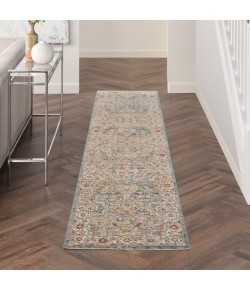 Nourison Petra Blue PTR03 2 ft. 3 in. X 10 ft. 2 in. Rect. Rug