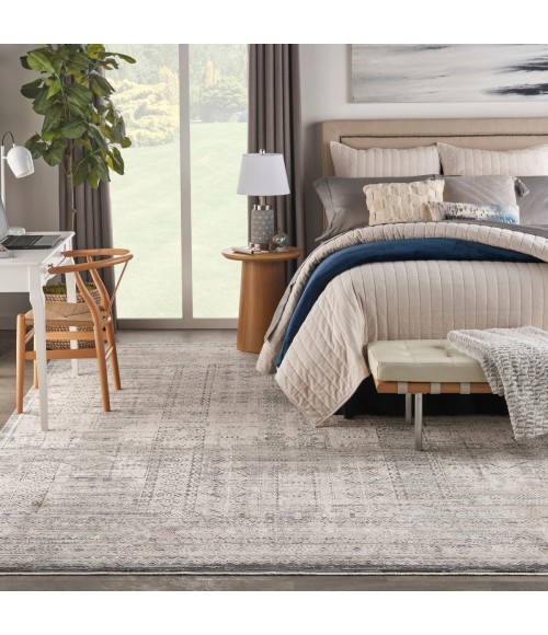 Nourison Nyle Ivory Blue NYE06 7 ft. 10 in. X 10 ft. 1 in. Rect. Rug
