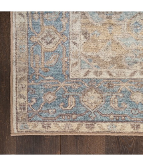 Nourison Vintage Washables Blue Green VWS13 7 ft. 10 in. X 9 ft. 10 in. Rect. Rug