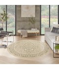 Nourison Tulum Taupe Olive TLM05 8 ft. X Round Rug