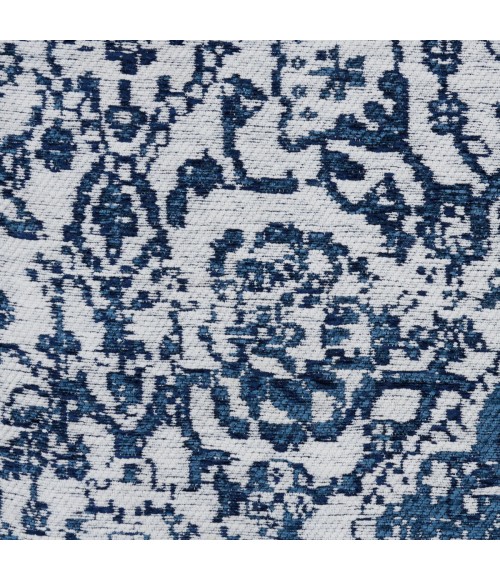 Nourison Damask Iory Navy DAS06 2 ft. 3 in. x 7 ft. 6 in. Rect. Rug
