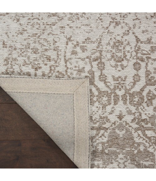 Nourison Damask White DAS06 3 ft. 6 in. x 5 ft. 6 in. Rect. Rug
