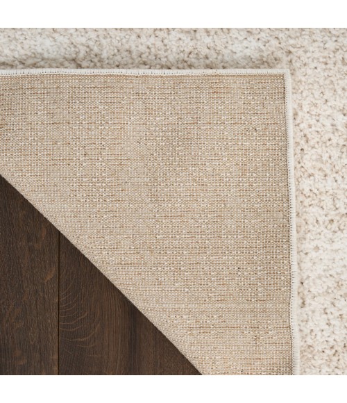 Nourison Modern Shag Ivory Beige MMD04 7 ft. 10 in. X 9 ft. 10 in. Rect. Rug