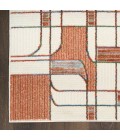 Nourison Nordic Ivory Rust NRC17 4 ft. X 6 ft. Rect. Rug