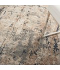 Nourison Concerto Beige Grey CNC01 5 ft. 3 in. X Round Rug