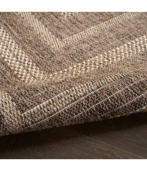 Nourison Tulum Brown TLM04 8 ft. X Round Rug