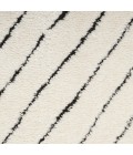 Nourison Cozy Modern Ivory Black CMD01 2 ft. 2 in. X 6 ft. Rect. Rug