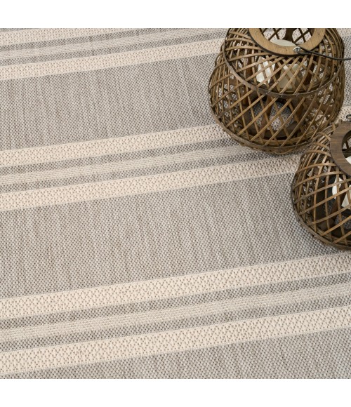 Nourison Horizon Indoor/Outdoor Grey HOZ05 6 ft. x 9 ft. Rect. Rug