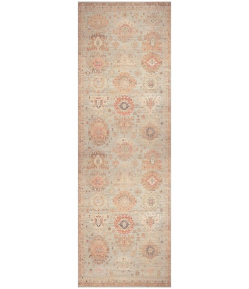 Nourison Vintage Washables Sage Multicolor VWS16 2 ft. X 6 ft. Rect. Rug