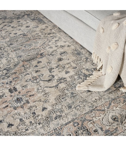 Nourison Concerto Ivory Grey CNC05 4 ft. X Square Rug
