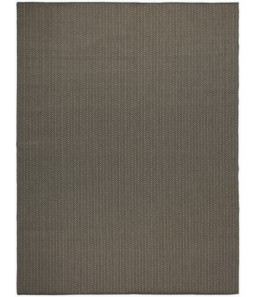 Nourison Horizon Indoor/Outdoor Charcoal HOZ02 9 ft. X 12 ft. Rect. Rug