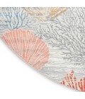 Nourison Pompeii Multicolor PMP04 5 ft. 3 in. X Round Rug