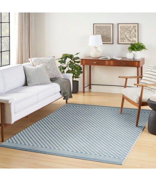 Nourison Casual Blue CSU02 3 ft. 11 in. X 5 ft. 11 in. Rect. Rug