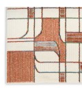 Nourison Nordic Ivory Rust NRC17 4 ft. X 6 ft. Rect. Rug