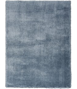 Nourison Luxurious Shag Light Blue LXR05 4 ft. X 6 ft. Rect. Rug