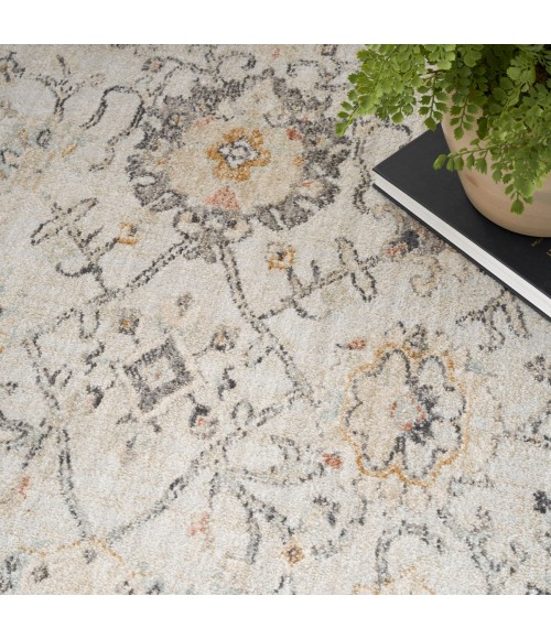 Nourison Oushak Home Grey OUS01 4 ft. X Round Rug