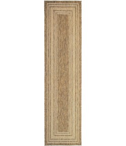 Nourison Horizon Indoor/Outdoor Natural HOZ03 2 ft. 2 in. X 8 ft. Rect. Rug