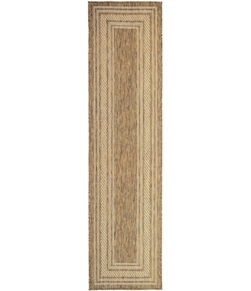 Nourison Horizon Indoor/Outdoor Natural HOZ03 2 ft. 2 in. X 8 ft. Rect. Rug