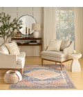 Nourison Vintage Washables Blue Coral VWS13 5 ft. 3 in. X 7 ft. 3 in. Rect. Rug