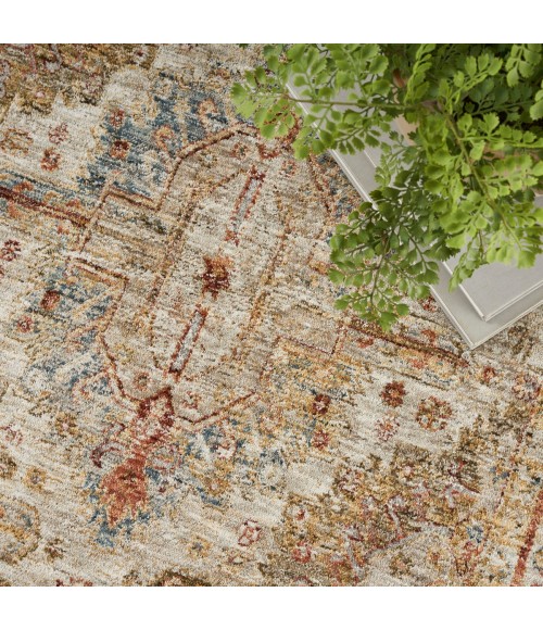 Nourison Petra Ivory Multicolor PTR01 7 ft. 10 in. X 10 ft. 4 in. Rect. Rug
