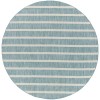Nourison Positano Aqua Ivory POS03 8 ft. X Round Rug