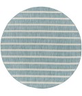 Nourison Positano Aqua Ivory POS03 8 ft. X Round Rug